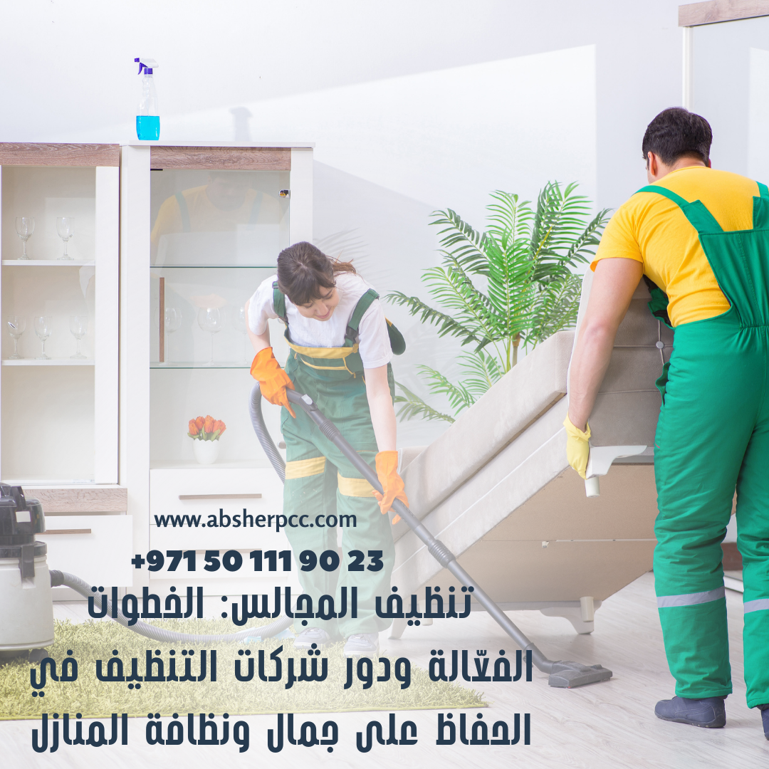 تنظيف المجالس: الخطوات الفعّالة ودور شركات التنظيف في الحفاظ على جمال ونظافة المنازل